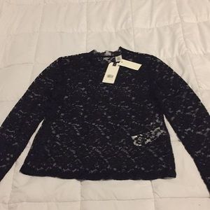 Levi’s black lace blouse